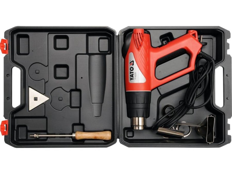 Yato YT-82291 varmepistol Varmluftspistol 500 l/min 550 �C 2000 W Sort, R�d #4