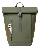 Rivacase Eden rygs�k Rejserygs�k Oliven PU-l�der, Polyester, Genanvendt polyethylenterephthalat (rPET) #9