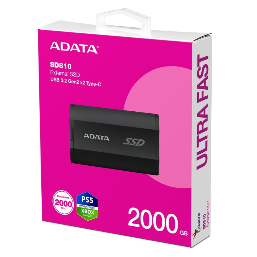 ADATA SD810 2 TB USB Type-C USB 3.2 Gen 2x2 Sort #6