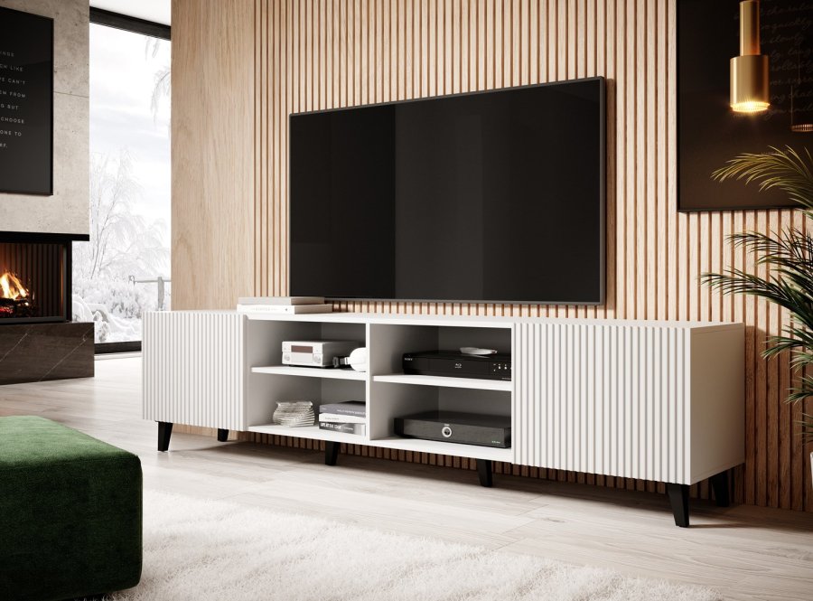 Cama RTV-skab PAFOS 200x42x52 Hvid mat #4