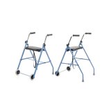 To-hjulet rehabiliteringshjlpemiddel - rollator Bl sort #2