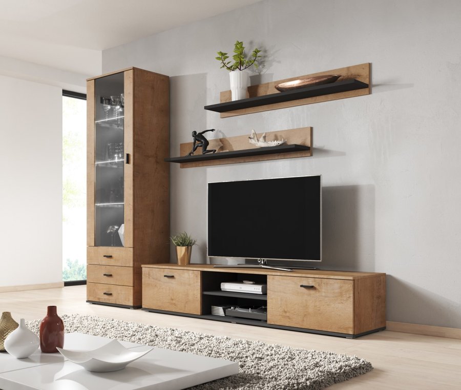 Cama SOHORTV180 LEF TV stativ & underholdningscenter 1 hylder #6