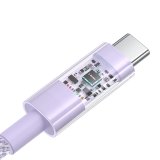 Baseus Gem USB C til USB C hurtigopladningskabel 2 m 100 W Lilla #4