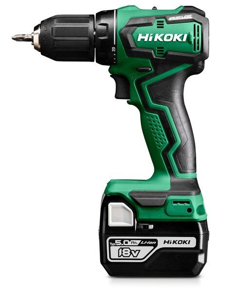 Hikoki DS18DDWPZ elektrisk skruetrkker & slagbor 1700 rpm Sort, Grn #1