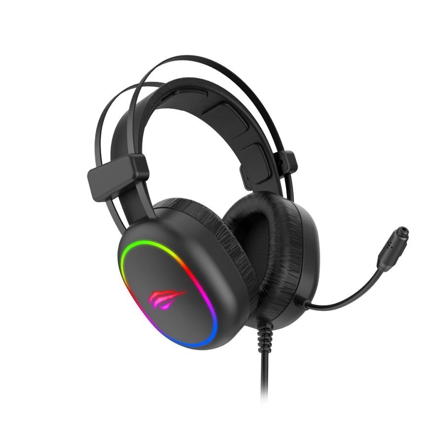 Havit GAMING HEADPHONE RGB BLACK 2016D Headset Ledningsfrt Spil Sort #5