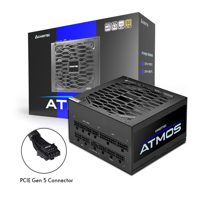 Chieftec Atmos enhed til str�mforsyning 850 W 20+4 pin ATX ATX Sort #6