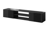 RTV-skab SLIDE 200K 200x40x37 cm alt i sort blank #1