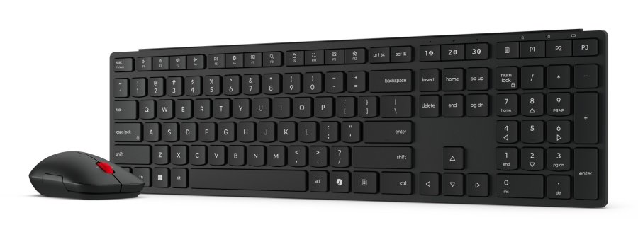 Lenovo 4X31S04814 tastatur Mus inkluderet Kontor RF tr�dl�s + Bluetooth Tysk Sort #5