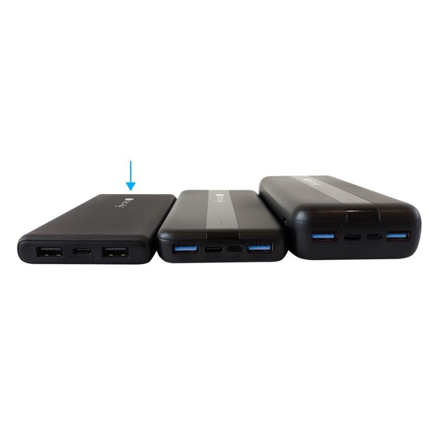 Techly I-CHARGE-10000 powerbank Lithium polymer (LiPo) 10000 mAh Sort #12