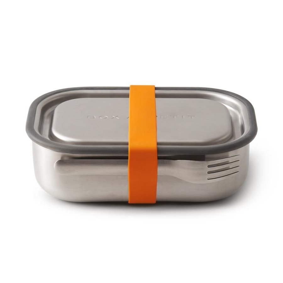 black+blum BAM-SS-L003 madkasse Frokostbeholder Silikone, Rustfrit st�l Orange, Rustfrit st�l 1 stk #1