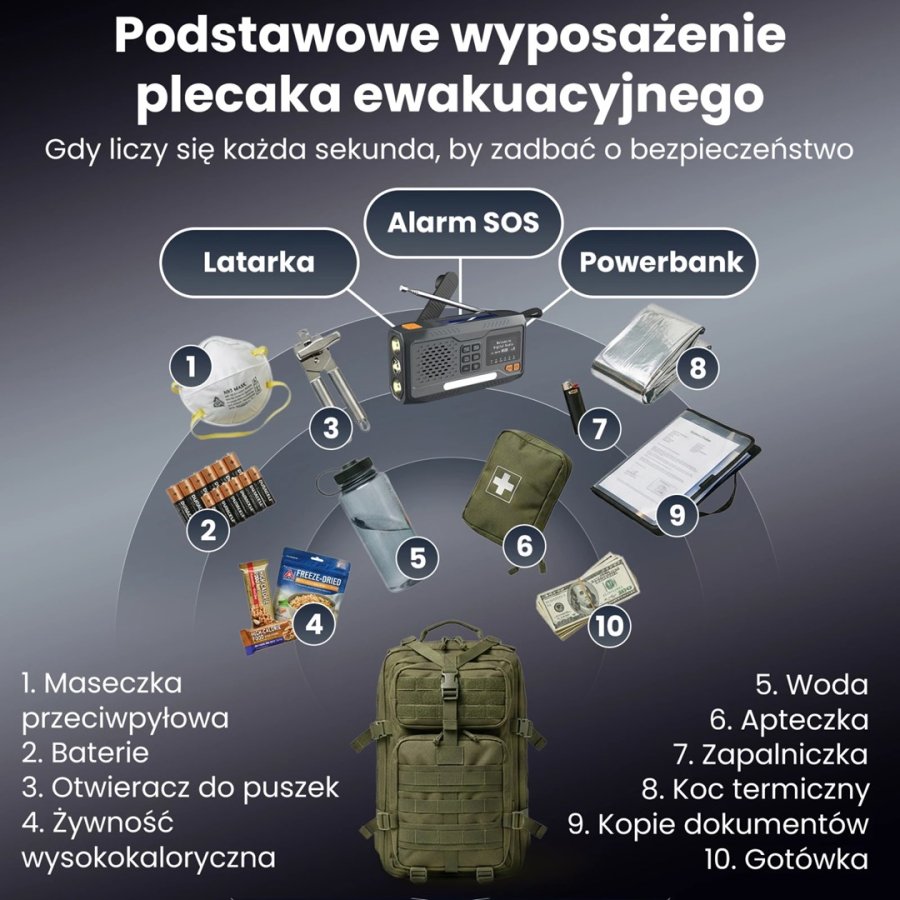 Extralink RADIO AWARYJNE BLUETOOTH SOLARNE Z KORBKA DYNAMO POWERBANK 4000MAH Z LATARKA SOS BT-4000 B�rbar Analog & digital Sort, Orange #10