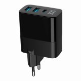 Gembird TA-UC-PDQC30LCD-BK-02 oplader til mobil enhed Universel Sort Vekselstrm Hurtig opladning Indendrs #9