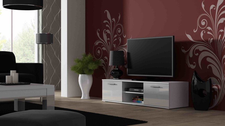 Cama SOHORTV140BI/BI TV stativ & underholdningscenter 1 hylder #1