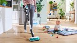 Ledningsfri 2-i-1-stvsuger, stvsugning og mopping Unlimited 7 ProHygienic Aqua White #7