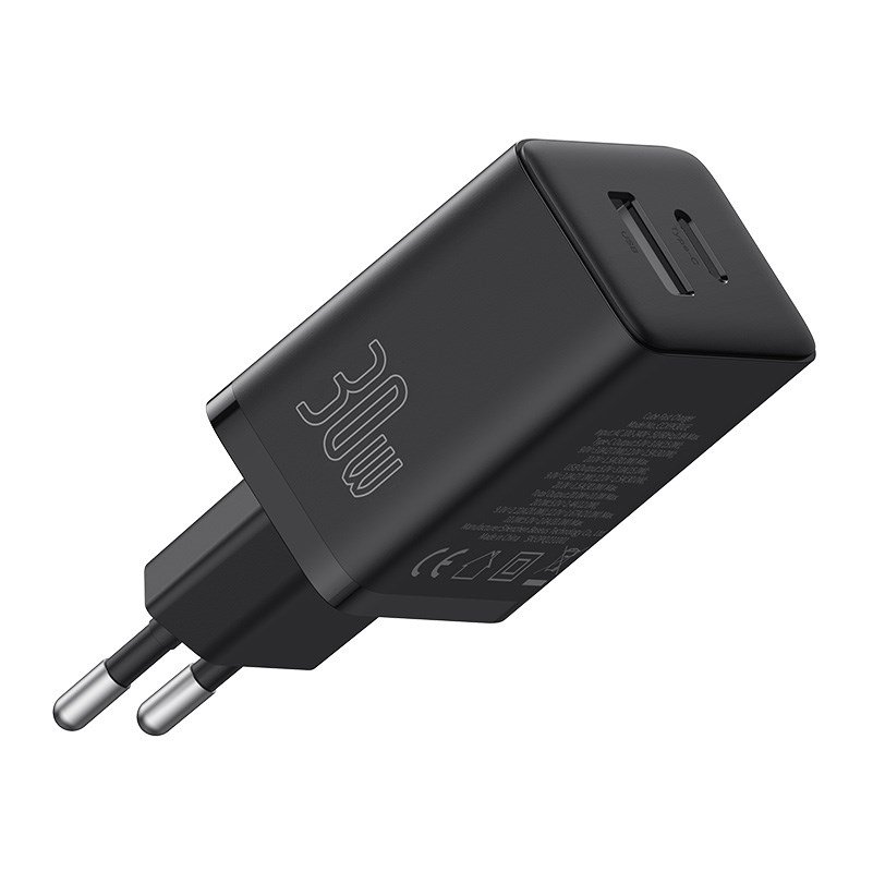 Baseus P10111404113-00 Cube USB-C / USB-A 30W netoplader Sort #2