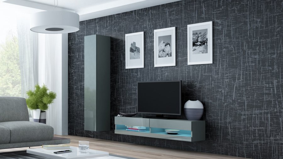 Cama RTVVIGO140N s/s TV stativ & underholdningscenter 2 hylder #2