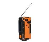 Extralink RADIO AWARYJNE SOLARNE Z KORBKA DYNAMO POWERBANK 4000MAH Z LATARKA SOS SR-4000 B�rbar Analog Sort, Orange #5