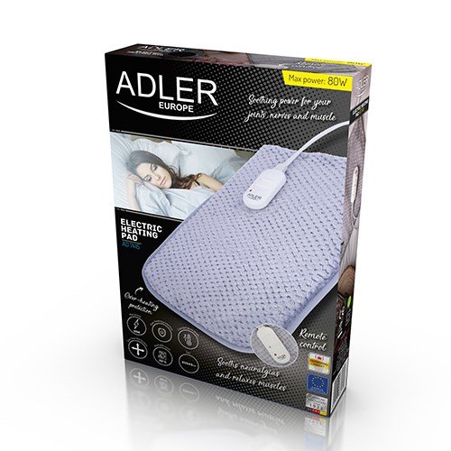 Adler AD 7425 varmelagen og -pude Elektrisk t�ppe 60 W Gr� Polyester #9