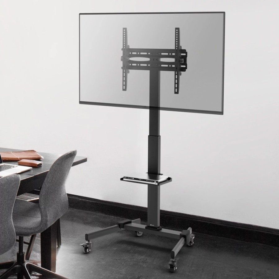 Techly ICA-TR21L multimedie vogn & stand Sort Fladt panel Multimedie kurv #9