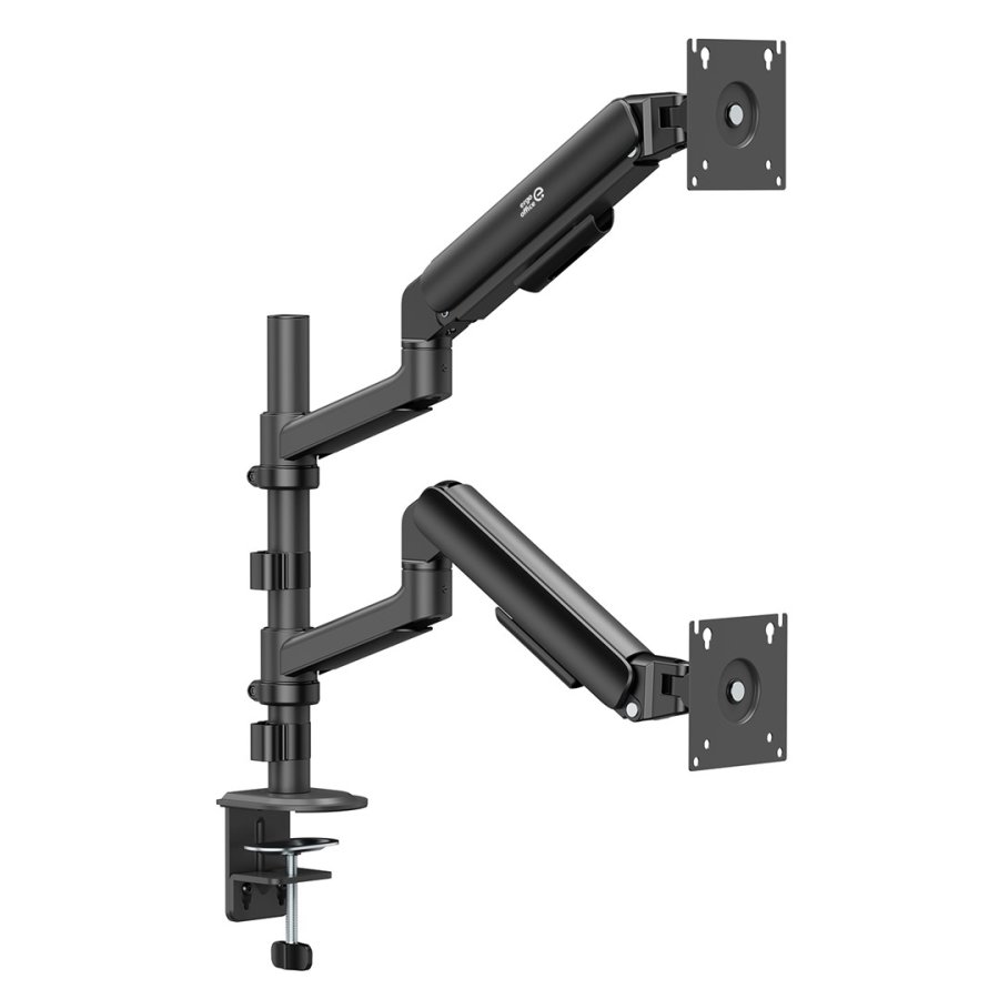 Ergo Office-holder/oph�ng til 2 sk�rme, gasfjeder, 17
