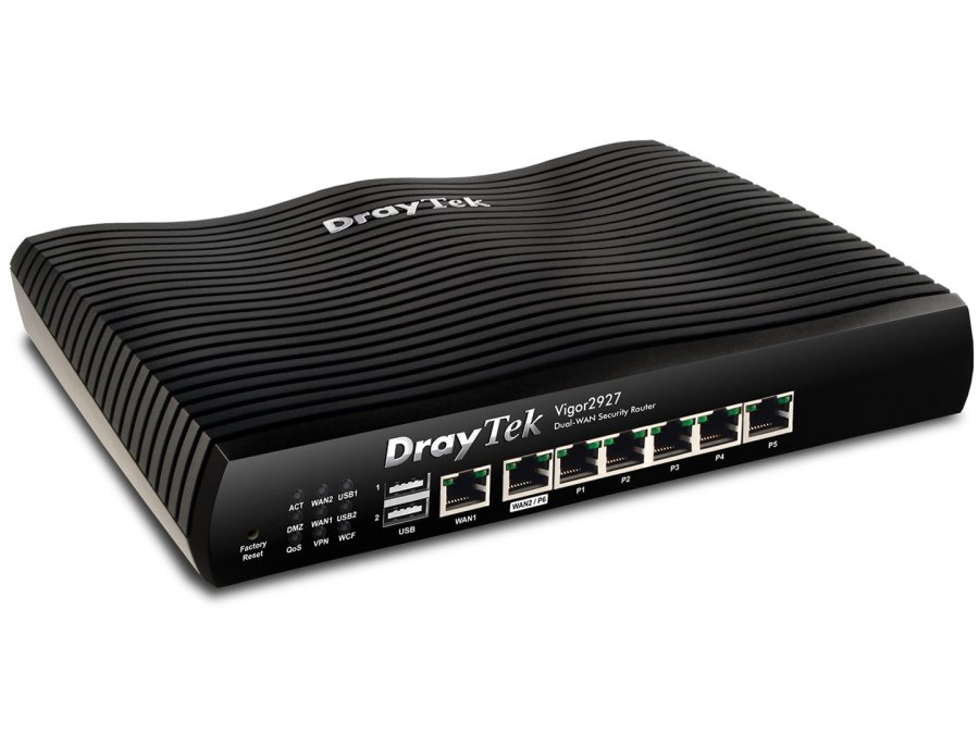 DrayTek Vigor2927 kabelforbundet router Gigabit Ethernet Sort #1