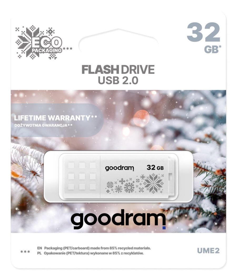 GOODRAM FLASHDRIVE 32GB UME2-WINTER WHITE USB 2.0 #3