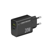 Esperanza EZC105K netoplader 20W sort #1