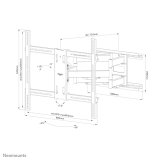 Neomounts WL40S-950BL18 skrmbeslag og -stativer 2,79 m (110