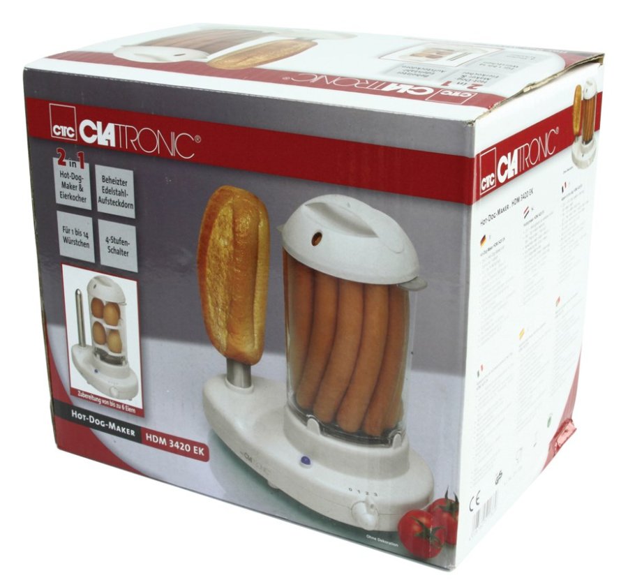 Clatronic HDM 3420 EK Plsesteamer 350 W Hvid #3