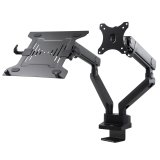 Maclean MC-813 Dual Desk Mount for a Monitor and a Laptop 17 