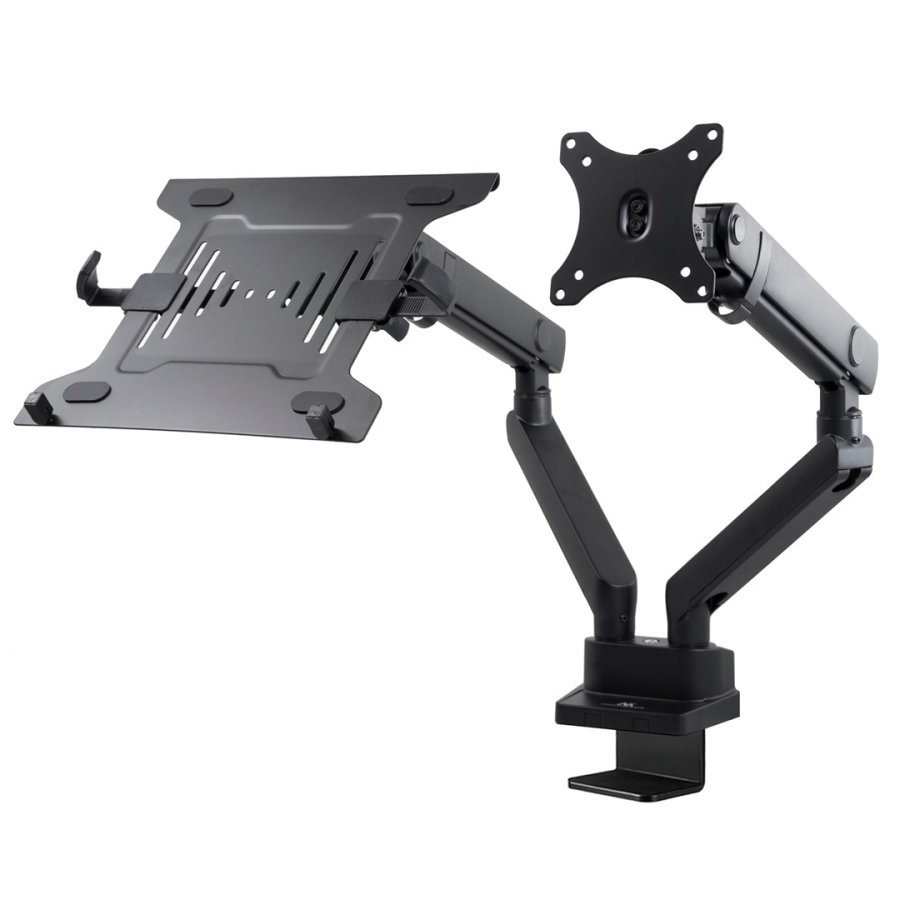 Maclean MC-813 Dual Desk Mount for a Monitor and a Laptop 17 