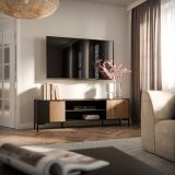 Cama RTV-skab MERCI RTV-skab 180 x 40 x 53,5 cm sort/eg artisan #3
