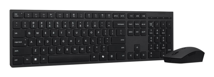 Lenovo 4X31R64328 tastatur Mus inkluderet Kontor RF tr�dl�s + Bluetooth Tysk Sort #2