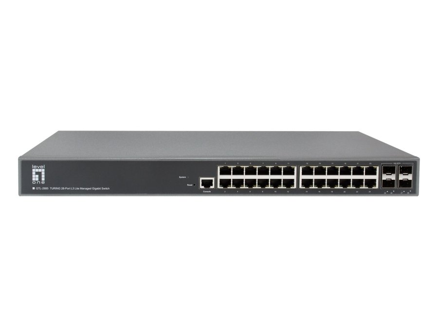 LevelOne GTL-2885 netv�rksswitch Administreret L3 Gigabit Ethernet (10/100/1000) Gr� #2