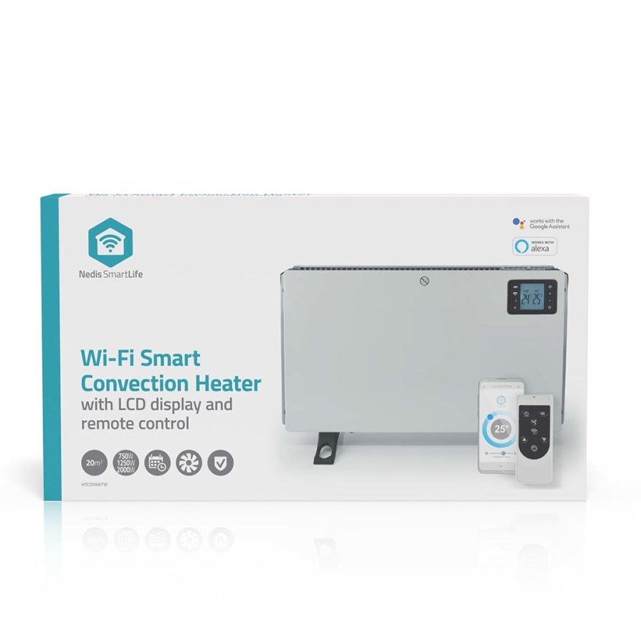 Nedis HTCO50WTW varmeapparat Indend�rs Hvid 2000 W Konvektor elektrisk rumvarmer #9