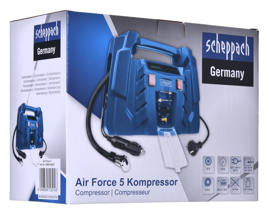 Scheppach AIR-FORCE 5 5906142901 luftkompressore 0,2 W Vekselstrm #23