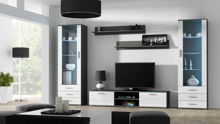 Cama SOHORTV180SZ/BI TV stativ & underholdningscenter 1 hylder #7