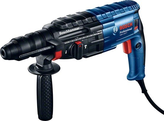 BOSCH ROTARY HAMMER WITH CHISEL OPTION 790W 2.7J GBH 240 F + ADDITIONAL CHUCK #1
