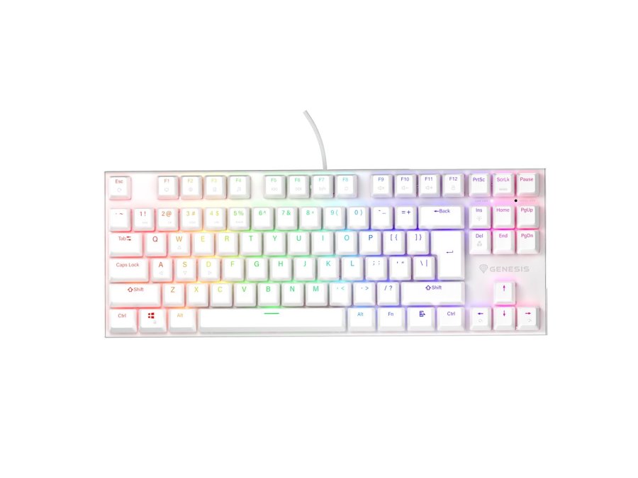 GENESIS Thor 303 TKL tastatur Spil USB QWERTY US International Hvid #9