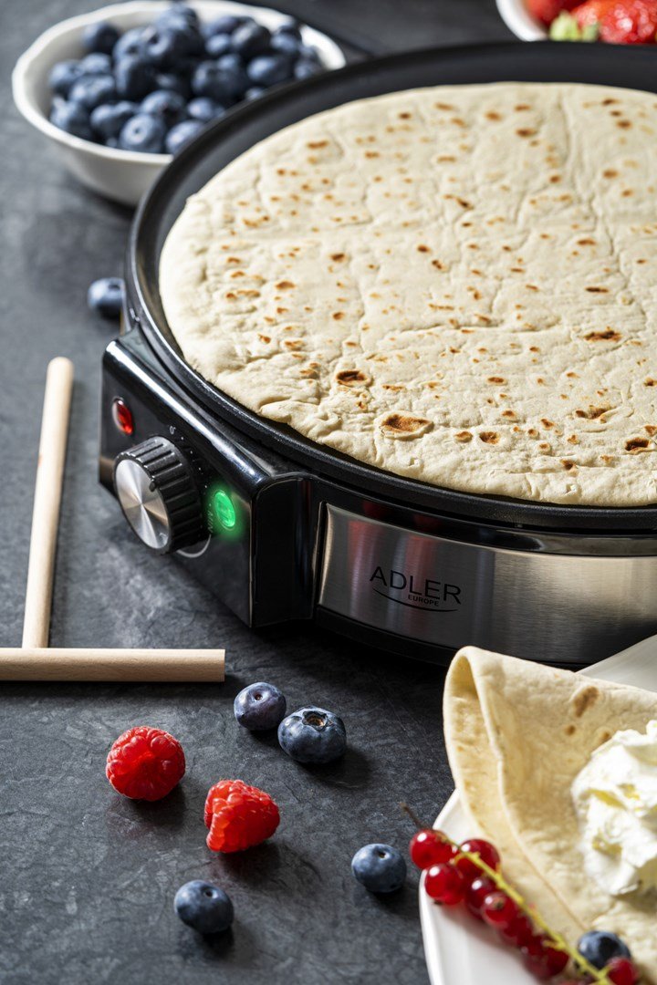 Adler AD 3058 pandekage- og crepes-maskine 1 pandekage(r) 1600 W Sort, Rustfrit stl #9