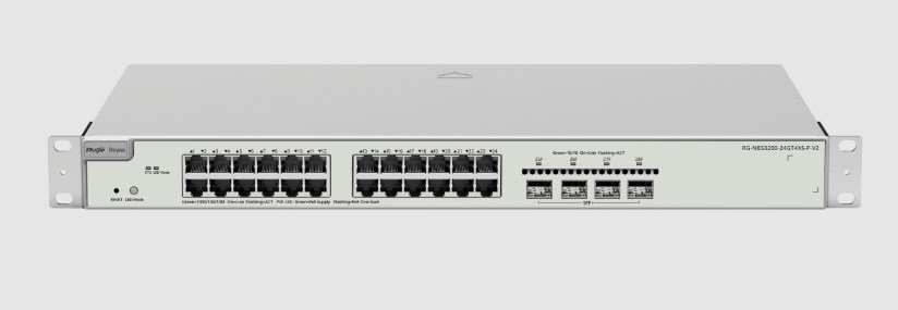 Ruijie Networks RG-NBS3200-24GT4XS-P-V2 netv�rksswitch Administreret L2+ Gigabit Ethernet (10/100/1000) Str�m over Ethernet (PoE) Gr� #1