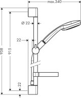 Hansgrohe Croma 100 brusesystem Krom #4