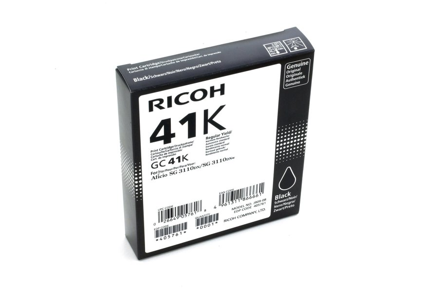Ricoh 405761 blkpatron 1 stk Original Standard udbytte Foto sort #2