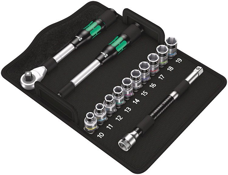 WERA 8006 SC 1 Zyklop Hybrid Ratchet set 1/2  drive metric #1