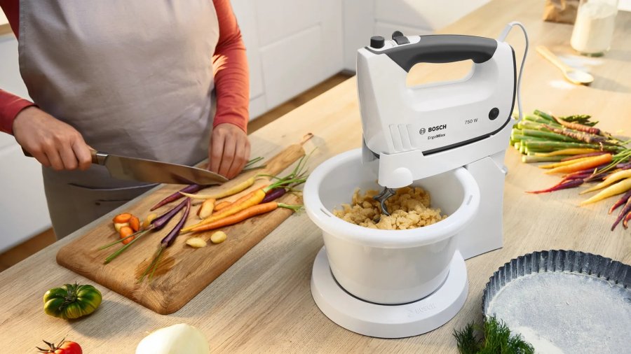 Bosch MFQ37490 r�remaskine og mikser H�ndmixer 750 W Gr�, Hvid #4