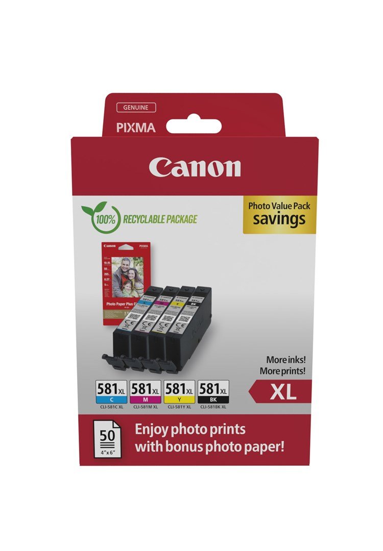 Canon 2052C006 blkpatron 4 stk Original Hjt (XL) udbytte Sort, Bl, Magenta, Gul #1