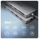 Axagon HMC-8HLSA dockingstation Ledningsfrt USB 3.2 Gen 1 (3.1 Gen 1) Type-C Gr #3