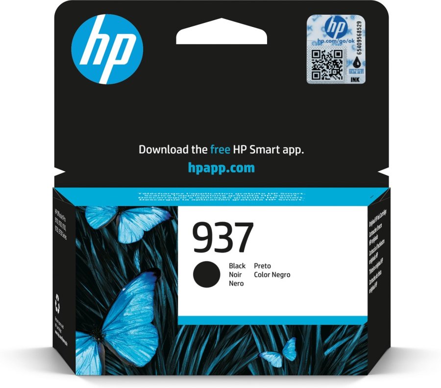 HP 937 original blkpatron, sort #11