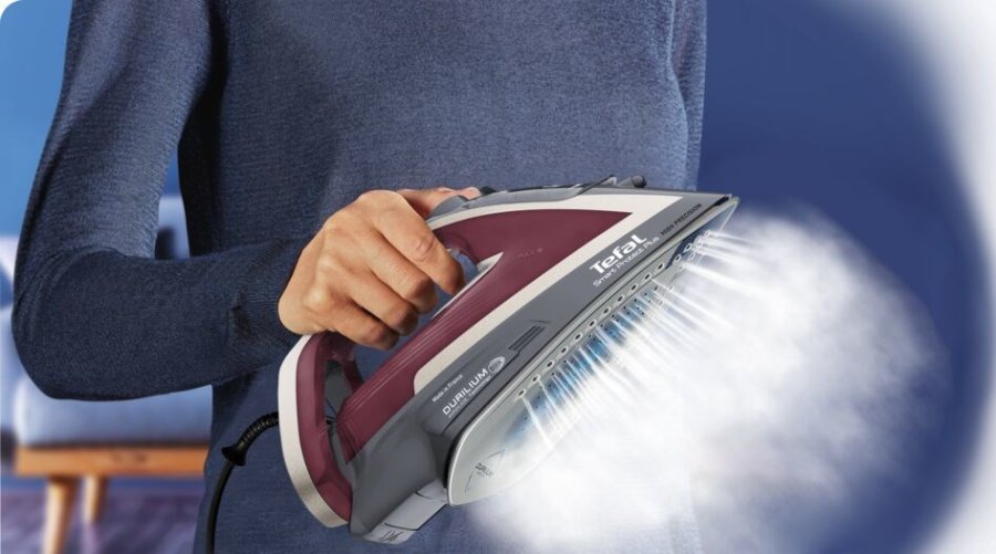 Tefal Smart Protect Plus FV6870 Tr & dampstrygejern Durilium Airglide-slplade 2800 W Rd #11