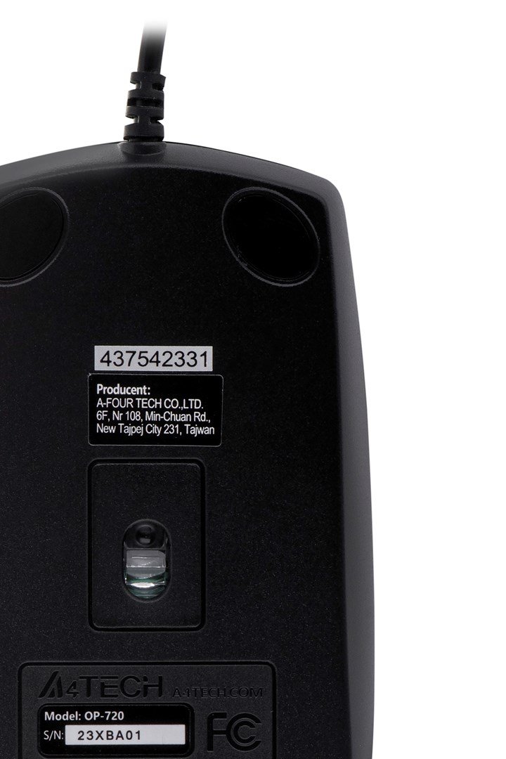 A4Tech OP-720 mus USB Type-A Optisk 800 dpi #4